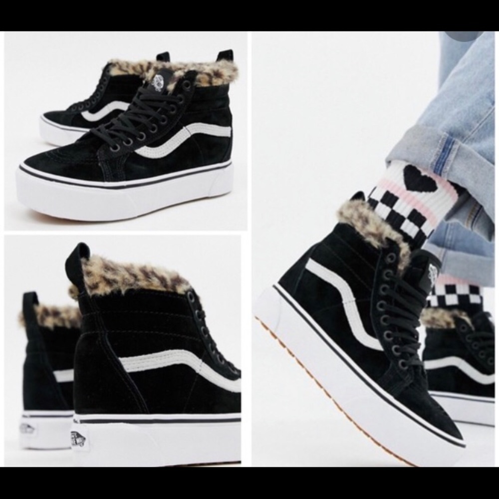 Vans Sk8-Hi Platform MTE Leopard Shoes. Like New!